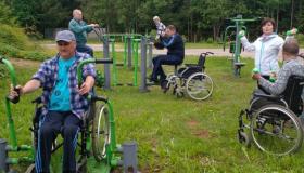 17 июня состоялась тренировка на тренажëрах на спортивной площадке