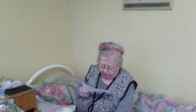 На отделении милосердия сегодня прошло литературное чтение