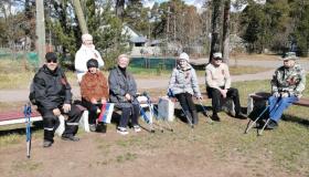 Традиционно в предверии дня Победы в "Видлицком ДИ" состоялся марш-бросок"(скандинавская ходьба ) по памятным местам с. Видлица